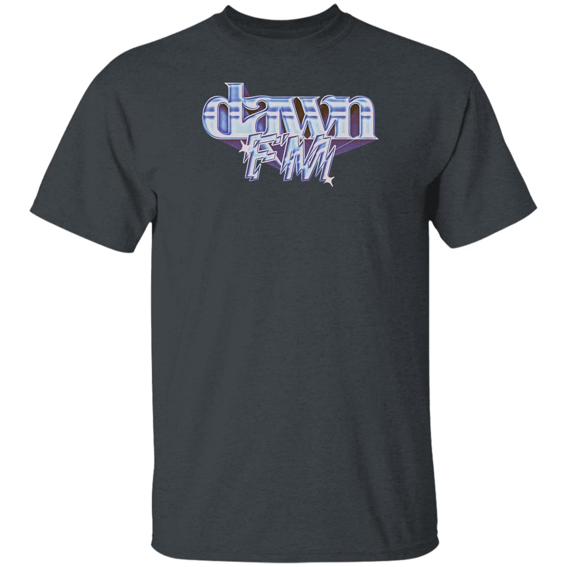 The Weeknd After Hours Merch Dawn Fm Chrome Title Tee Shirt The Weeknd After Hours Merch Dawn Fm Chrome Title Tee Shirt